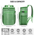 thumbnail image 2 of Rustic Plaid Soft Cooler Bag - 20L Insulated Leakproof Backpack Cooler for Picnics, Travel & Daily Use, 2 of 5