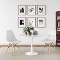 thumbnail image 4 of Aykah Chaise de Salle à Manger Moderne Eiffel, Blanche (Ensemble de 4), 4 of 10