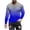 Blue, variant on Meichang Long Sleeve T Shirt Men Cotton,Graphic Tees Men Casual 3D Gradient Print T-Shirts Novelty Round Neck Comfy Long Sleeve Shirts for Men