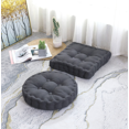 thumbnail image 1 of Coussin d'Oreiller Épaissi Rond pour Patio à la Maison - Gris, 1 of 4