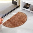thumbnail image 4 of Half Round Water Absorbing Non-Slip Carpet Mat for Bathroom and Bedroom 40x60cm Soft Microfiber Area Rug with Rubber Backing Easy Care and Stylish Design, 4 of 6