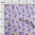 thumbnail image 2 of oneOone Velvet Medium Purple Fabric Florals Craft Projects Decor Fabric Printed By The Yard 58 Inch Wide, 2 of 4