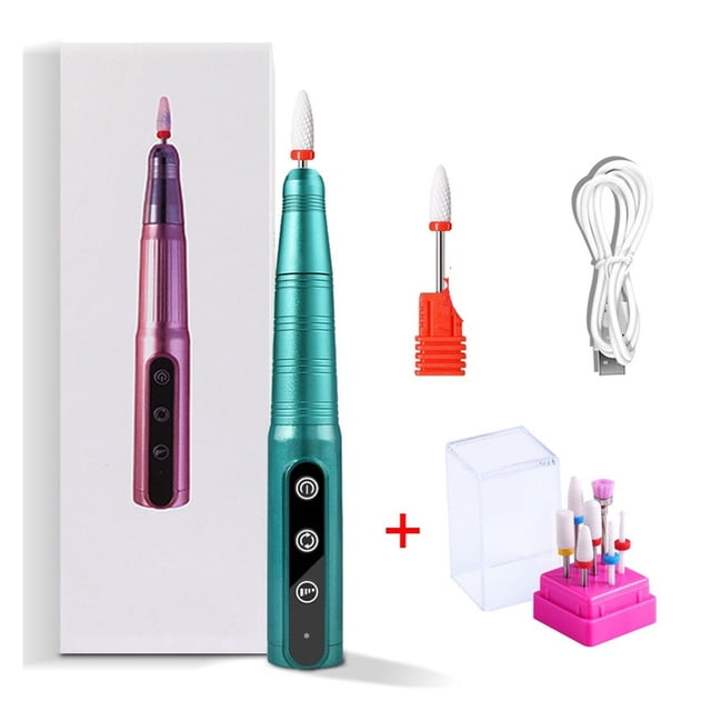 35000 RPM Electric Manicure Drill Pen For Nail Polish Remover With Nail File Electric Nail Drill Machine For Nail Exfoliating ,Easy to Setup
