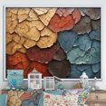 thumbnail image 1 of Designart Tree Redbrown framed wall art decor, Tree Redbrown framed wall Art, Blue Beige Abstract Redbrown Tree composition , Traditional White Framed Wall Art, White Color Frame, 1 of 5