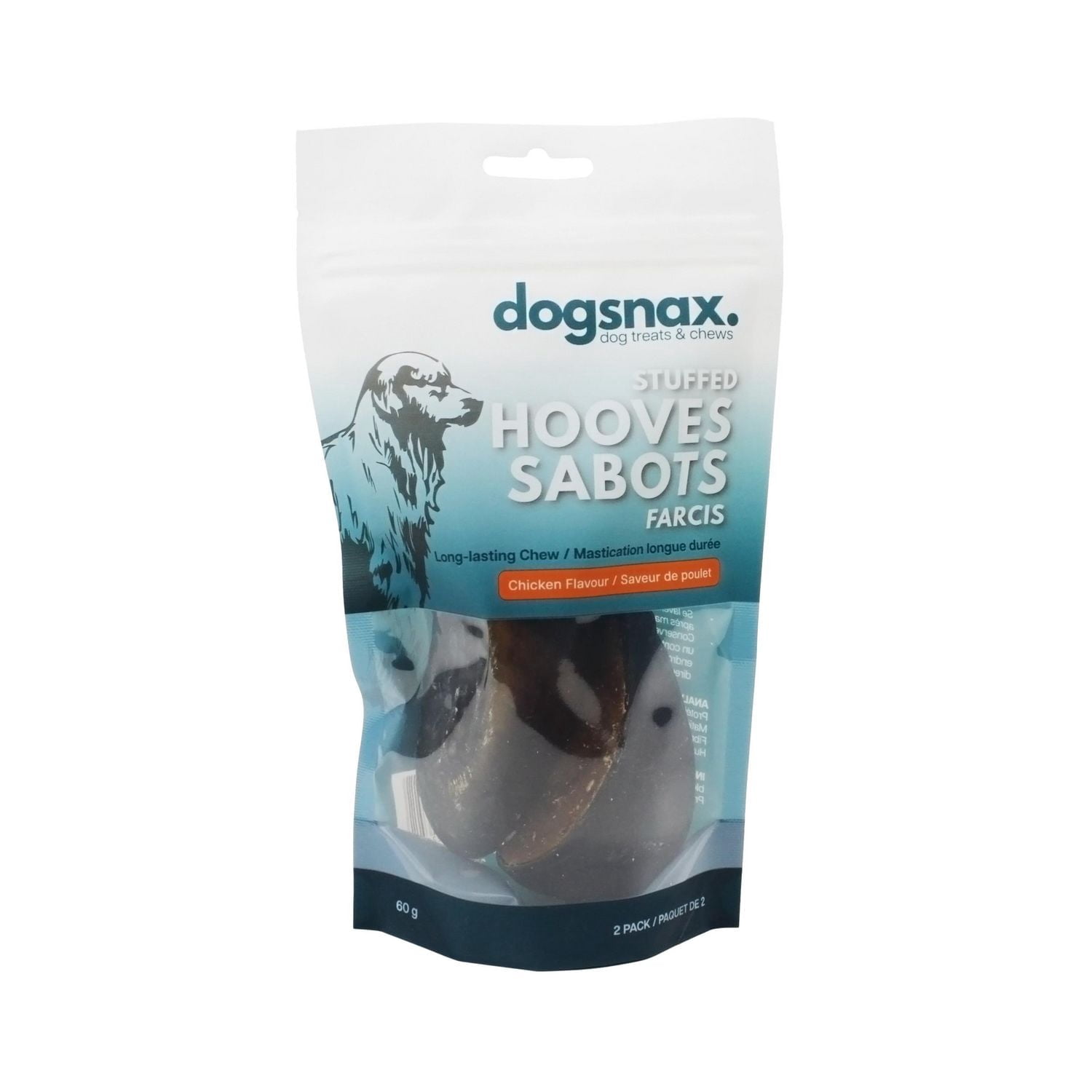 Dogsnax Stuffed Hooves, Chicken Flavour (2 Pack)