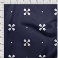thumbnail image 4 of oneOone Cotton Poplin Navy Blue Fabric Block Sewing Craft Projects Fabric Prints By Yard 56 Inch Wide, 4 of 5