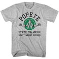 thumbnail image 1 of Popeye Heavy Weight Gray Heather Adult T-Shirt 3Xlt, 1 of 2