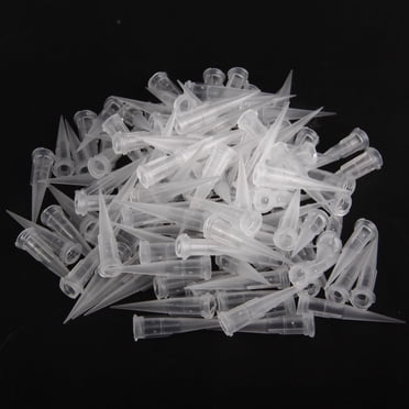 Utoolmart 100pcs 27Ga Plastic Tapered Pinhead Blunt End Liquid Dispenser Needles Luer Syringe Needle Tip Dispensing Fill Needle for Oil or Glue Applicator