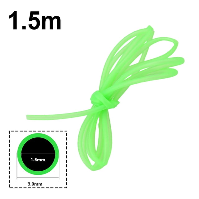 Light Luminous Line Glow Anti Rig Tube Tubing Fishing Wire ID 0.8-2mm x 1/1.5m
