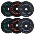 thumbnail image 1 of 2-Inch Bumper Plates Set, 10-45 Lbs Rubber Weight Plates,Strength Training Weights Plates for Weight Lifting, 1 of 6