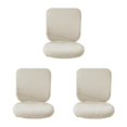 thumbnail image 4 of Baohd Computer Chair Cover Swivel Chair Cover Rotating for Chair White Backrest + Cushion Cover 3Set, 4 of 6