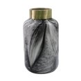 thumbnail image 1 of Sagebrook Home Bocal en Verre 11 Pouces, Noir/or, 1 of 1