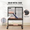 thumbnail image 3 of VEVOR 34" Metal Small Animal Cage 2-Tier Rolling Ferret Cage with Tray A Ramp, 3 of 8