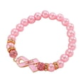 thumbnail image 3 of Bracelets pour Femmes Logo Promotionnel Soin du Cancer Accessoire de Bracelet Ruban Rouge Badge International de Prévention Plateforme, 3 of 5