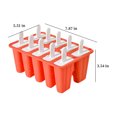 thumbnail image 2 of EINCcm Popsicles Molds, Silicone Ice Pop-Molds, Easy Release Ice Cream Mold, Reusable Popsicle Stick with for Homemade Popsicles & Ice Cream, Watermelon Red, 2 of 8