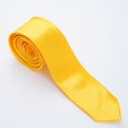 thumbnail image 2 of Cravate Homme Mince Classique Noire Mariage Cravate Mince Simple Garçons Fête U3L0, 2 of 9