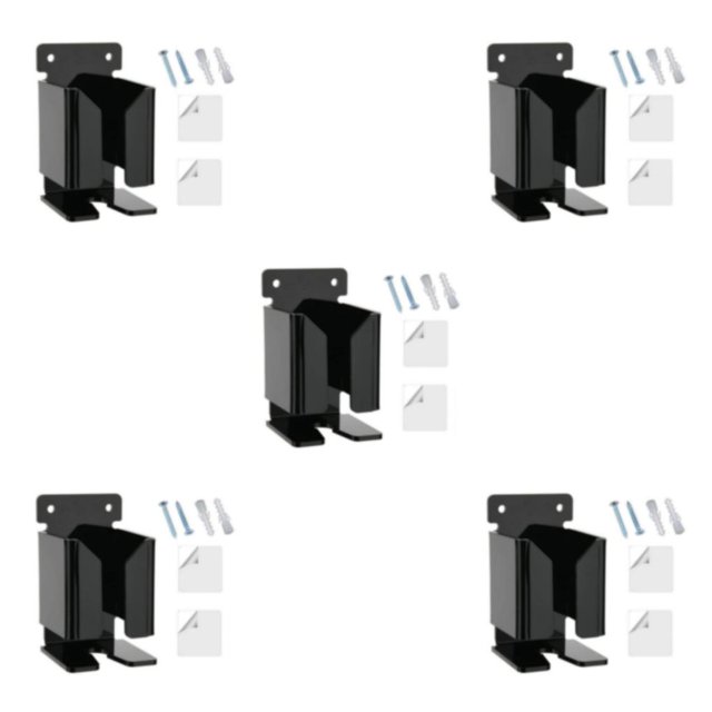Transemion Organise des Outils de Rasage avec un Support de Rasoir Durable et Exquis Facile à Installer Noir 5Set
