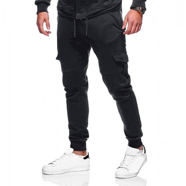 EGNMCR Pantalon Léger pour Homme, Pantalon Cargo Homme, Pantalon en Lin Homme, Pantalon Décontracté Ample à Taille Élastique pour Homme Pantalon de Survêtement Décontracté Élastique Sport Ample avec Poches Pantalon Homme Pantalon