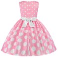 thumbnail image 2 of Ketyyh-chn99 Robes de Demoiselle d'Honneur Robe de Plage Été Manches Longues Robe Courte Jupe Tutu de Princesse Robe d'Été Sans Manches Rose, 4-5 Ans, 2 of 5