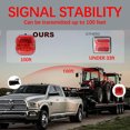 thumbnail image 5 of Eky Wireless Trailer Lights Magnetic Towing,Rechargeable LED Tail Light Kit for Tow Truck,LED Square Burger Light Magnetic Fixed Non-Lost Wires Rope,Waterproof for Boats Utility RV Campers,1Pc, 5 of 5