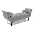 thumbnail image 1 of Alma Tufted Flared Arm Entryway Bench Opal Grey, 1 of 10