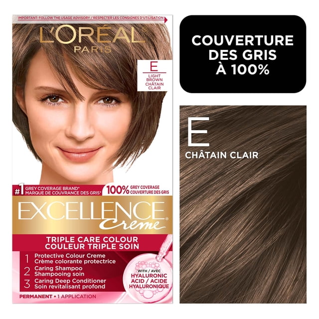 L'Oréal Paris Excellence Crème Coloration Cheveux, Coloration Permanente à l'Acide Hyaluronique