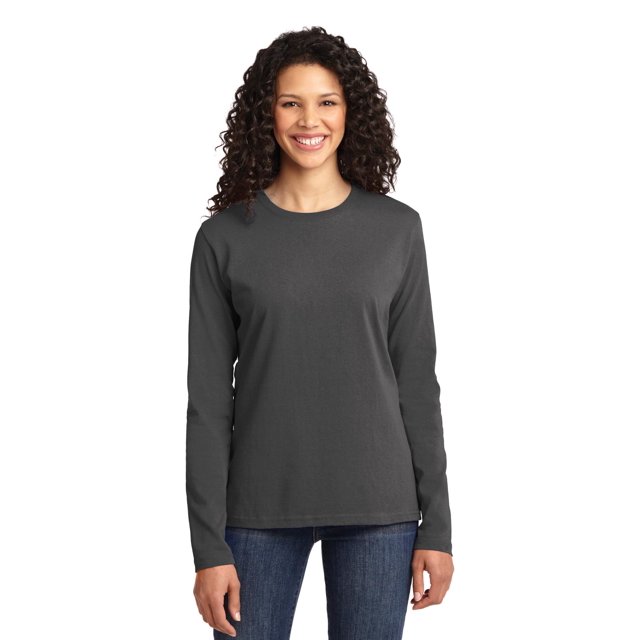 Port & Company Women's Long Sleeve Core Cotton T-Shirt LPC54LS