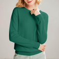 thumbnail image 4 of ManxiVoo Chandail à Capuche Tricoté à Manches Longues et Col Rond pour Femmes Automne Hiver Décontracté Taille TG Vert, 4 of 5