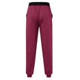 thumbnail image 5 of Men‘S Casual Solid Jogging Elastic Mid Waisted Sports Pants With Pockets Streetwear, 5 of 5