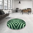 thumbnail image 4 of Ahgly Company Tapis d'Intérieur Lavable en Machine Carré Vert, 8 Pieds Carré, 4 of 7