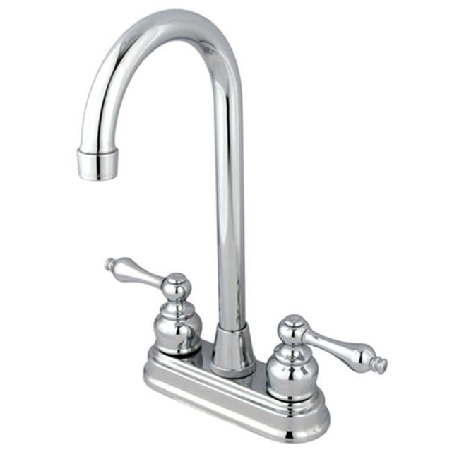 Kingston Brass KB491AL 4 Inch Center Bar Faucet - Polished Chrome