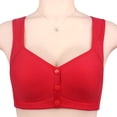 thumbnail image 2 of Timegard Womens Bras Front Closure Button Wide Strap Full Support Comfort Bralette Wirefree Daily Bras, 2 of 3