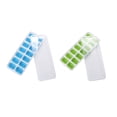thumbnail image 1 of Ice Cube Tray with Easy Release 2Pc Covered Ice Tray Set with 14 Ice Cubes Molds Flexible Rubber Plastic Stackable Ice Cube Trays for Freezer Silicone Ice Cube Tray Shapes, 1 of 9