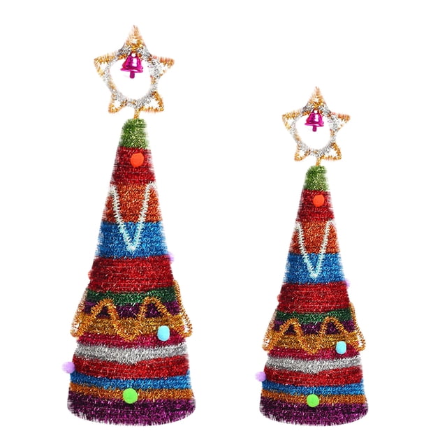 XZNGL Christmas Handmade Christmas Tree Desktop Decoration DIY Children Handmade Material Package