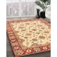thumbnail image 2 of Ahgly Company Tapis d'Intérieur Ronds Abstraits Brun Chocolat, Tapis de Zone Abstraits, 3 Pieds Rond, 2 of 6