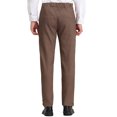 thumbnail image 3 of INSPIRE CHIC Men's Casual Geometric Printed Color Block Flat Front Dress Pants 34 Brown, 3 of 7
