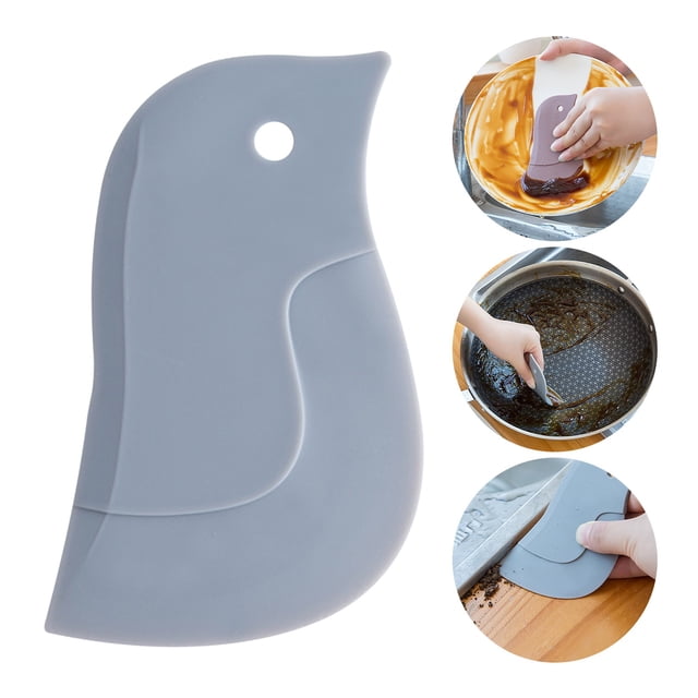 Dvkptbk Squeegees Tool Penguin Soft Scraper Household Kitchen Scraper Scraper Oil Scraper Oil-Stained Baking Kitchen Gadget Cleaning Supplies