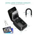 thumbnail image 4 of Key Safety Box 9-Digit Push-Button Combination Lock Outdoor Key Storage Box Resettable Code Key Box Waterproof Safe Deposit ,Easy to Use, 4 of 6