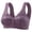 Dark Purple, variant on Fgnfyis Women Casual Button Down Breathable Top Bra Underwear Without Steel Ring Gathering Bras for Women Dark Purple 38