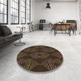 thumbnail image 4 of Ahgly Company Tapis d'Intérieur Lavable en Machine Carré Transitionnel Chêne Brun, 3 Pieds Carré, 4 of 7