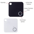 thumbnail image 4 of serony Traqueur de Positionnement Anti-Perte Rappel Compatible Bluetooth Portefeuille Anti-Perte Clé Trouveurs pour Animaux Localisateur Professionnel Pratique Blanc, 4 of 9