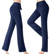 Plus Size Yoga Pants Leggings for Women Gym Women's Flare Pants High Waist Flare Leggings for Women Women Flare Leggings Dark Blue 3XL
