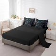 thumbnail image 3 of Gradient Butterfly Bedding Set King Size, Colorful Shiny Stars Soft Comforter Set, Galaxy Kids Girls (Comforter+Fitted+Flat Sheet+2 Pillowcases+2 Throw Pillow Covers) 7 Pieces Bed Set, 3 of 5