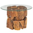 thumbnail image 1 of vidaXL Coffee Table Solid Teak Driftwood 60 cm, 1 of 5