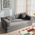 thumbnail image 1 of YINIX 78.6"  Sofa Couch with Two Pillows,  Comfy Modular Convertable Sofa Bed for Living Room, Gray, 1 of 9