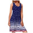 thumbnail image 1 of Birdeem Womens Fashion Round-Neck Sleeveless Printed Pullover Dress, 1 of 6