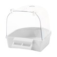 thumbnail image 3 of lionlar Pet Bird Bath Box Bathing Tub Bath Box Shower Caged Parrot Bathing Tub for Small White, 3 of 9