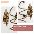 thumbnail image 3 of Wooden Parrot Chewing Toy Hanging Swing Pet Pendant Bird Chewing Stand Plaything, 3 of 9