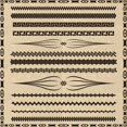 thumbnail image 1 of Ahgly Company Tapis d'Intérieur Lavable en Machine Carré Transitionnel Kaki Or, 5 Pieds Carré, 1 of 7