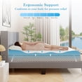 thumbnail image 4 of Costway 3" Gel-Infused Memory Foam Mattress Topper with Removable & Washable Cover Queen, 4 of 8